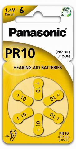 Panasonic PR10 Høreapparat batt 6 pk