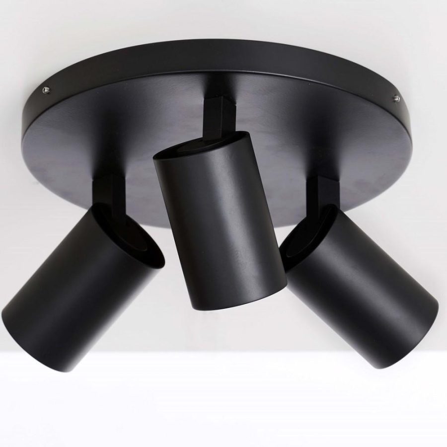 MS Trino Ø25cm 3xGU10 Sort IP44