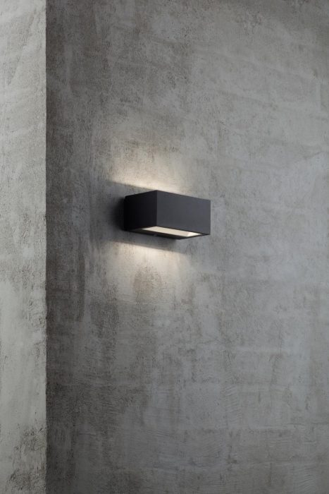 Nordlux Nene Sort Utelampe Vegg 6W LED IP44