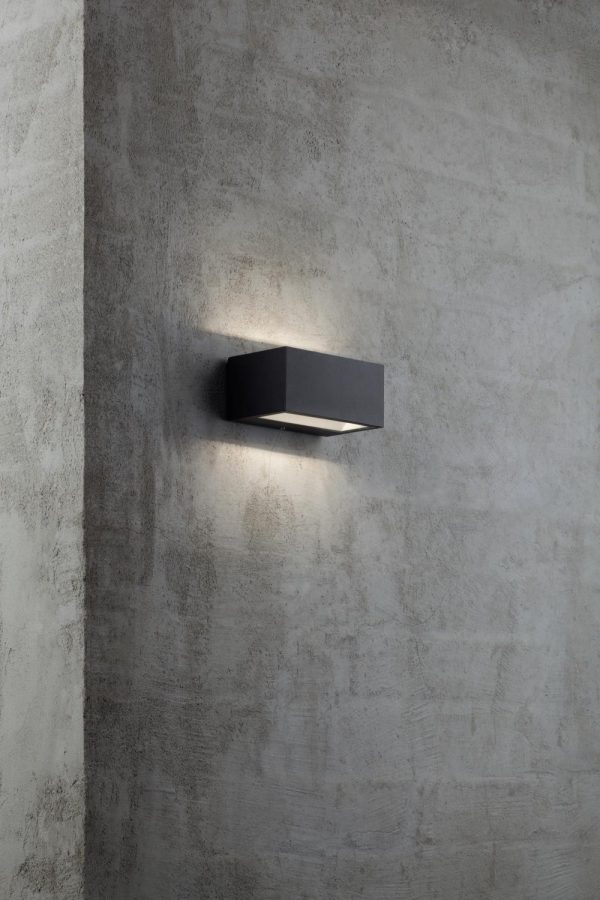 Nordlux Nene Sort Utelampe Vegg 6W LED IP44