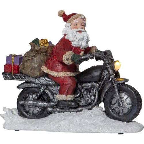 Star Merryville nisse på motorsykkel (batteridrevet)