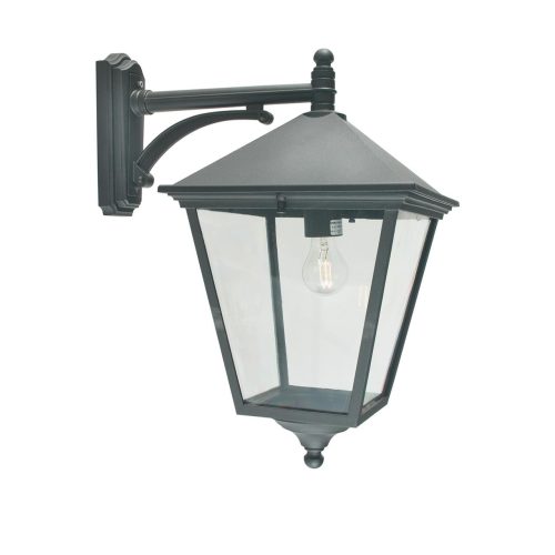 Norlys London Big 493 Sort Utelampe Vegg Ned E27  IP44