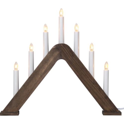 Star Jarve adventsstake 7-lys valnøtt