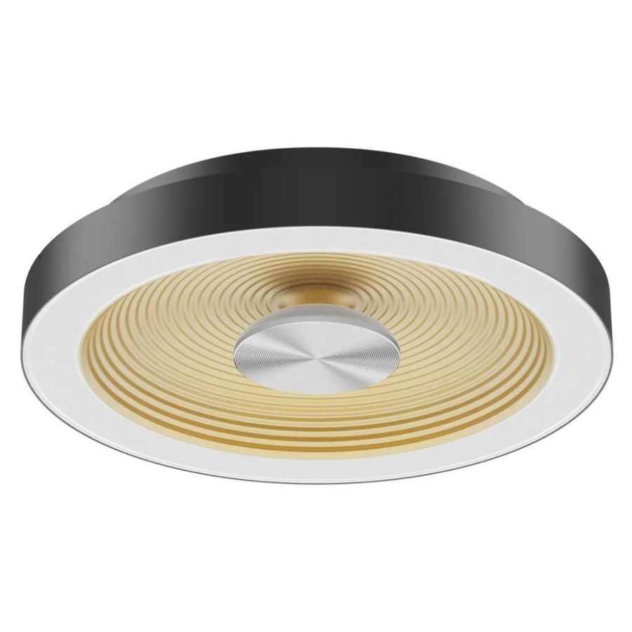 Unilamp Sandy L taklampe 40cm 25W 2700/3000K Dim Sort/Gull IP54