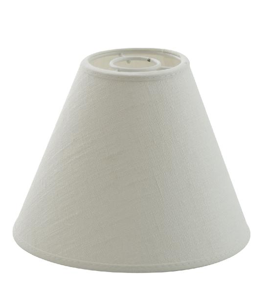 Hallbergs Skjerm Carolin 22cm Hvit Toppring
