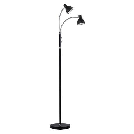 Halo Design Hudson Leselampe 2 arm sort LED gulv m/dim