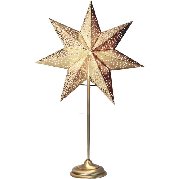 Star Antique Stjerne på fot 55cm gull