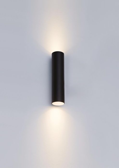 Nordesign OZ K2 Vegglampe Sort/gull 2 x GU10