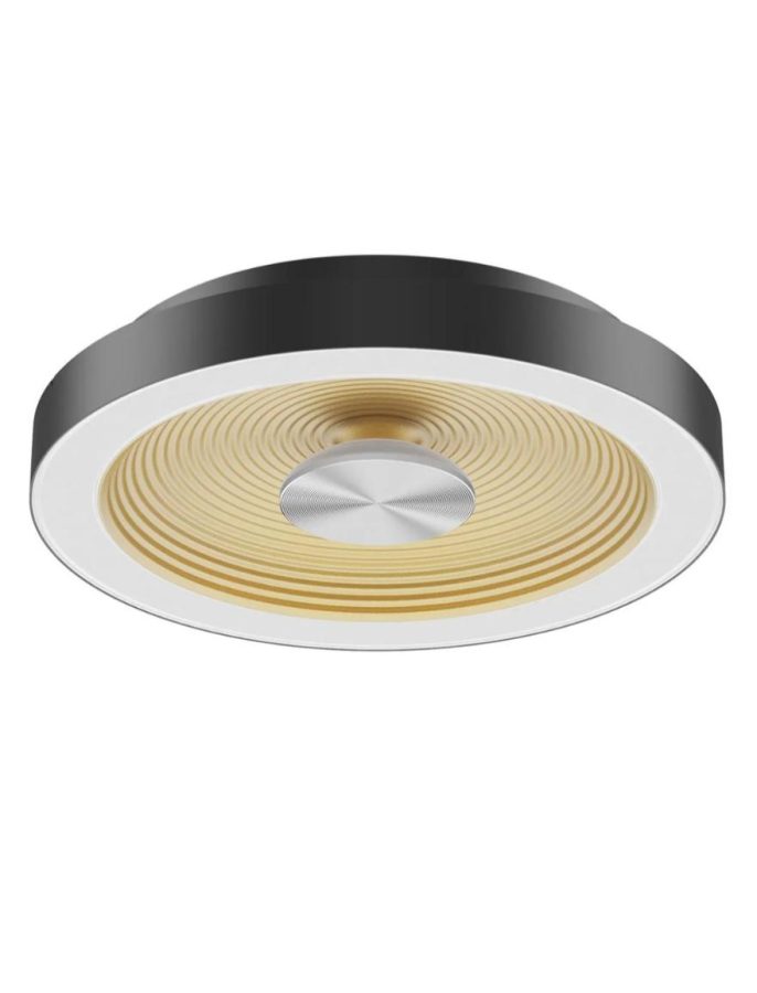 Unilamp Sandy L taklampe 40cm 25W 2700/3000K Dim Sort/Gull IP54