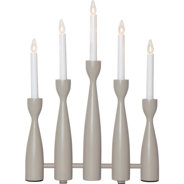 Star Midja 2.0 Adventsstake 5-lys beige
