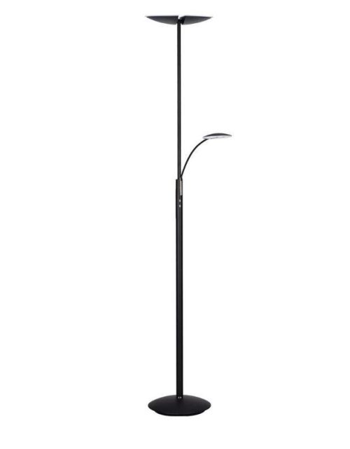 Texa Lucius Uplight Gulvlampe Svart m/lesearm