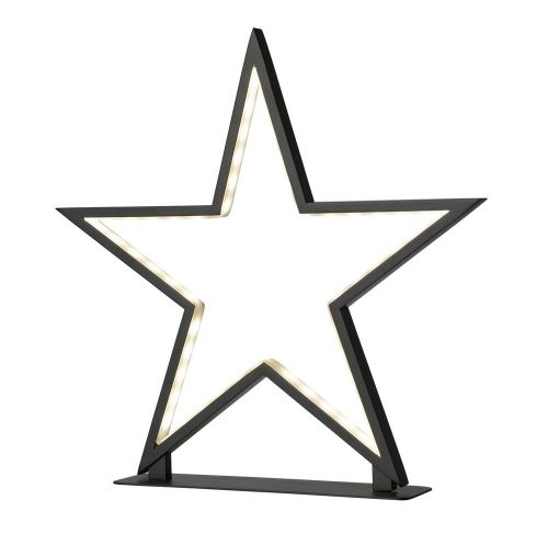 Sompex Lucy sort bordstjerne LED 34cm
