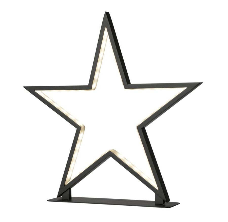 Sompex Lucy sort bordstjerne LED 34cm