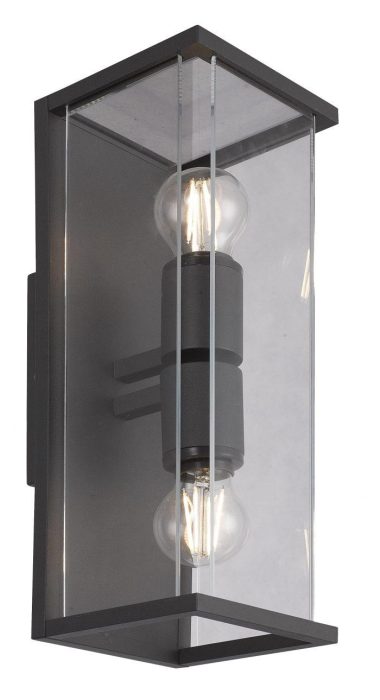 Nordesign Finestra Duo Antrasitt Utelampe Vegg 2xE27 IP54