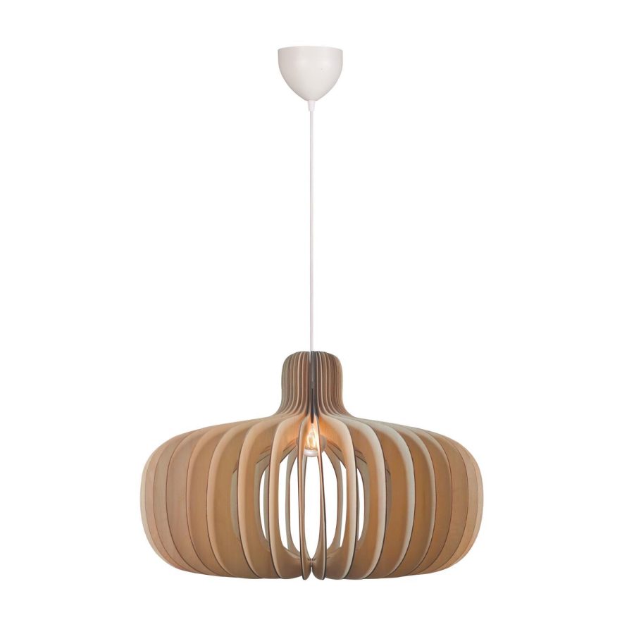 Nordlux Hazo pendellampe Ø65 Natur