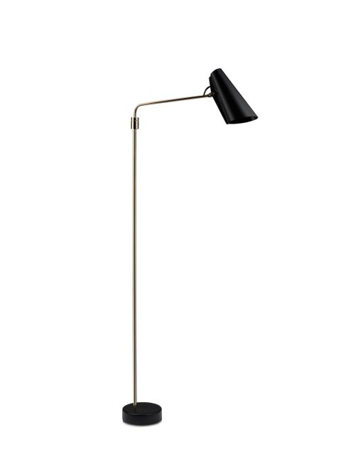 Northern Birdy Swing gulvlampe Sort/messing