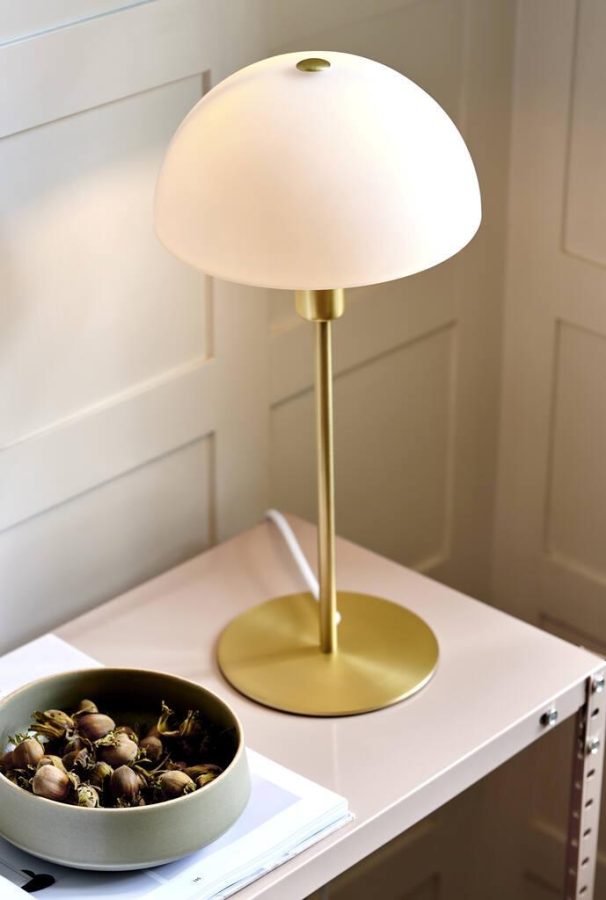 Nordlux Ellen bord opal messing E14