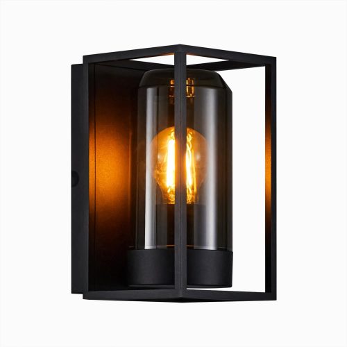 Nordlux Griffin Sort / Smoke Utelampe Vegg IP44