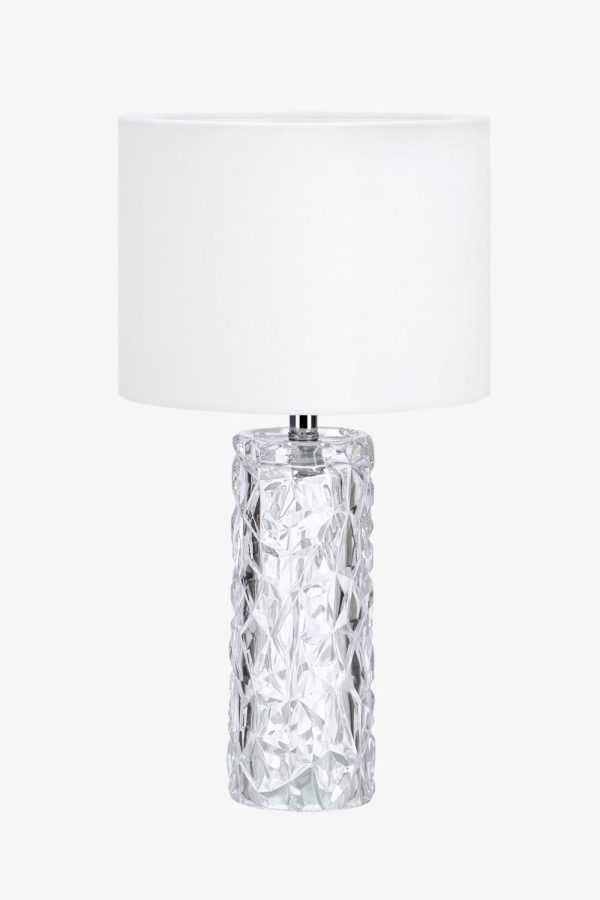 Marksløjd Madame bordlampe glass m/hvit skjerm