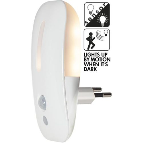 MS Nattlampe med sensor LED 20CM Hvit