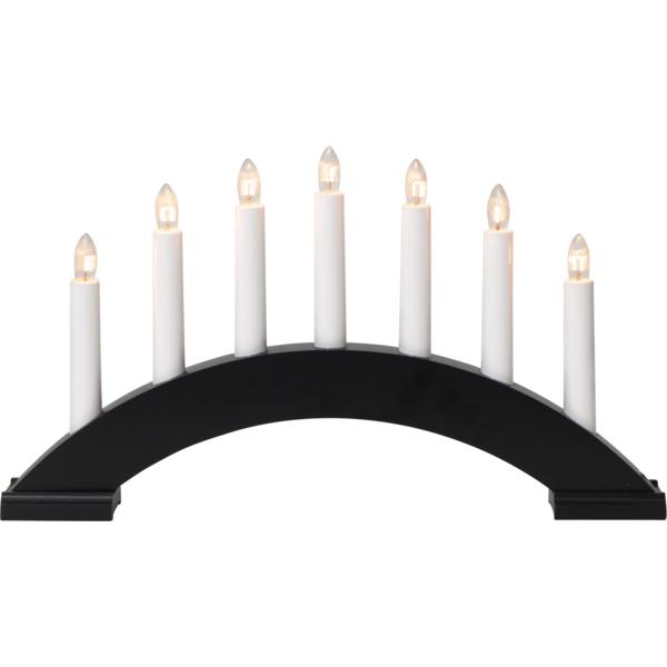 Star BEA adventsstake buet 7-lys sort (304-55)