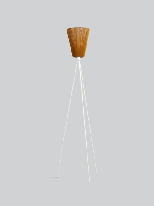 Northern Oslo Wood Gulvlampe Matt Hvit u/skjerm E27
