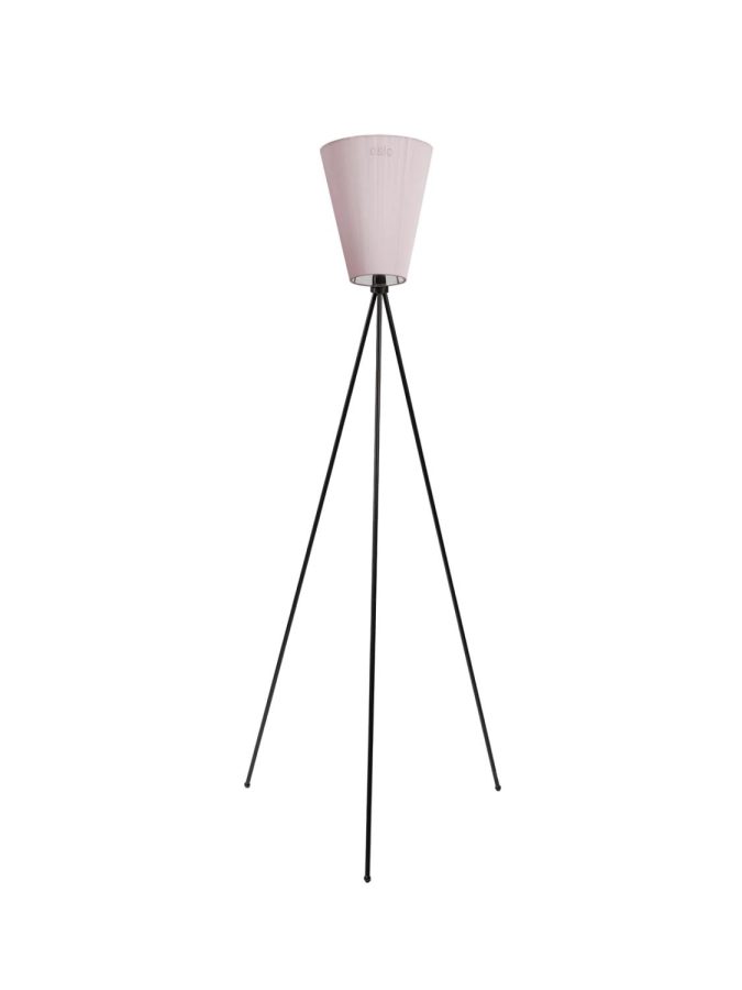 Oslo Wood Gulvlampe Matt Sort m/Limited Edition Skjerm