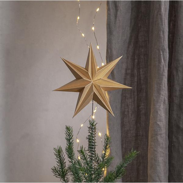 Star Isa toppstjerne 20cm gull