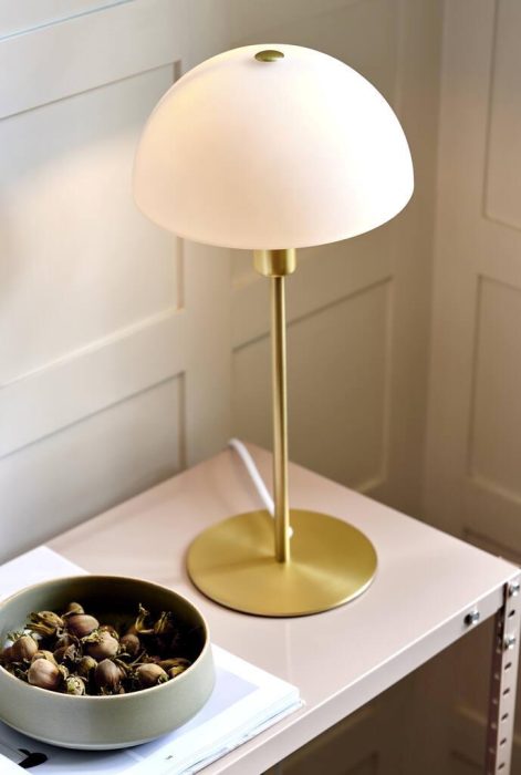 Nordlux Ellen bord opal messing E14