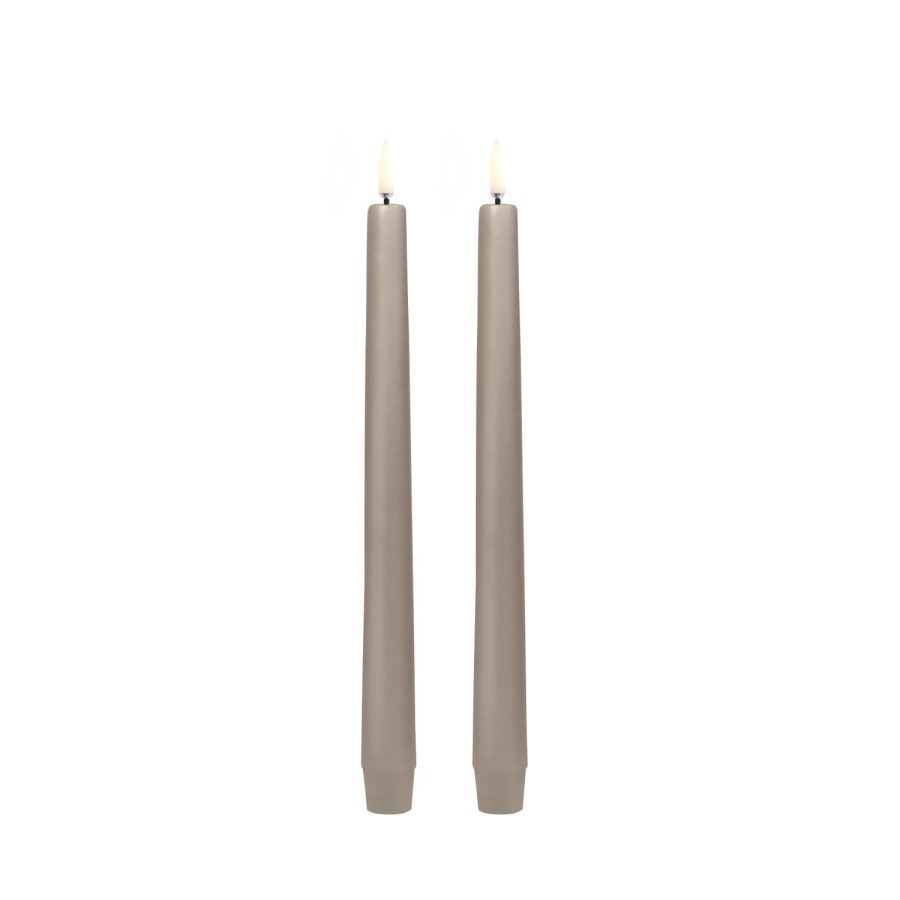 Uyuni Kronelys Sand 2pk 2,3 x 25cm LED