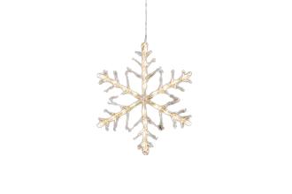 Konstsmide snøkrystall 40cm 24LED varmhvit
