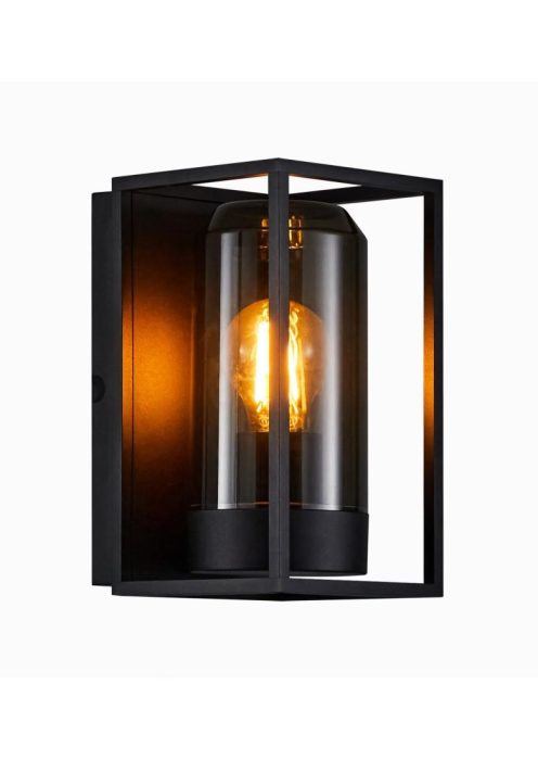 Nordlux Griffin Sort / Smoke Utelampe Vegg IP44
