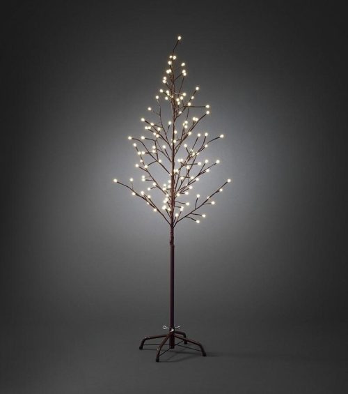 Konstsmide Brunt tre 150cm med cherry lights