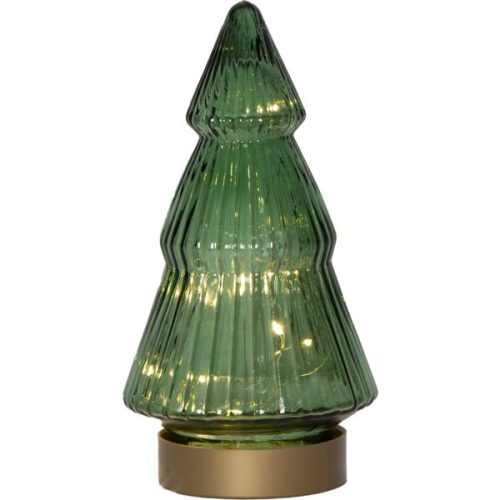 Star Verde Dekorasjonstre i Glass m/lys grønn 19,5cm