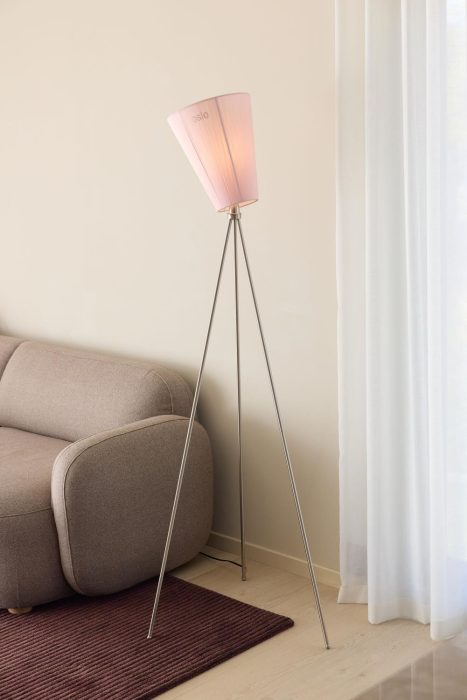 Oslo Wood Gulvlampe Stål m/Limited Edition Skjerm
