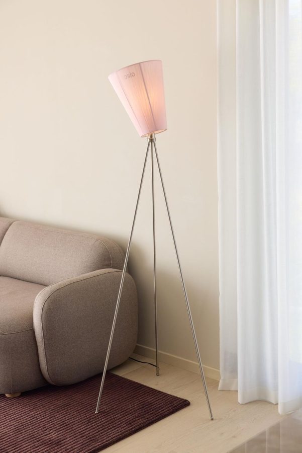 Oslo Wood Gulvlampe Stål m/Limited Edition Skjerm
