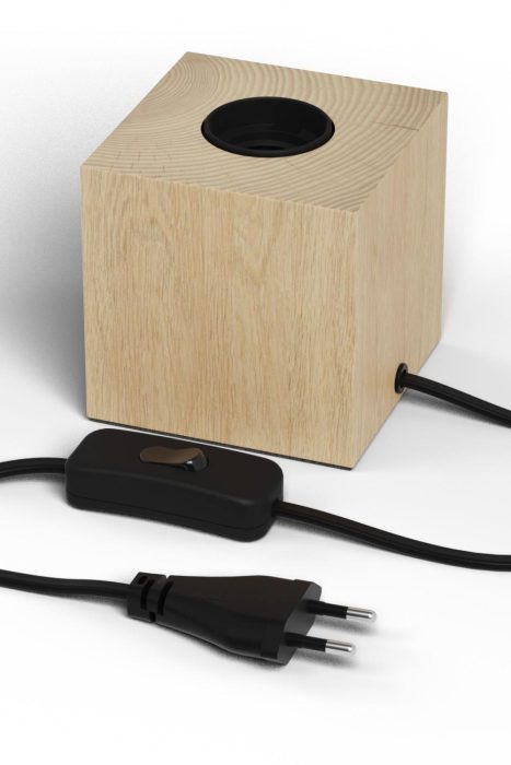 Calex Kube E27 Eik 1,8m kabel