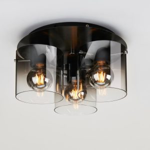 MS Roxy Plafond Sort Sotet 3-lys