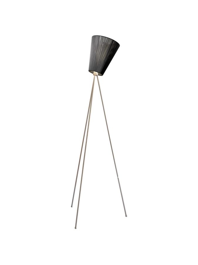 Northern Oslo Wood Gulvlampe stål u/skj E27 dim